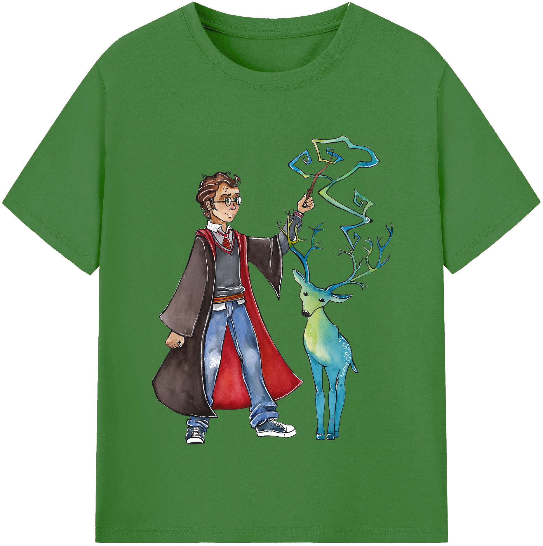 （画像用） Harry Potter ハリー・ポッターシリーズ レディースカジュアルプリントTシャツ（綿100％）
